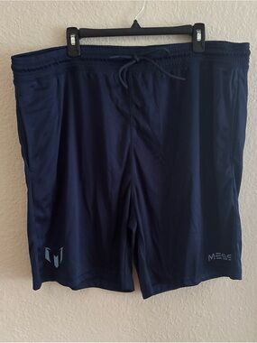 NWT Mens Messi Soccer Shorts Navy